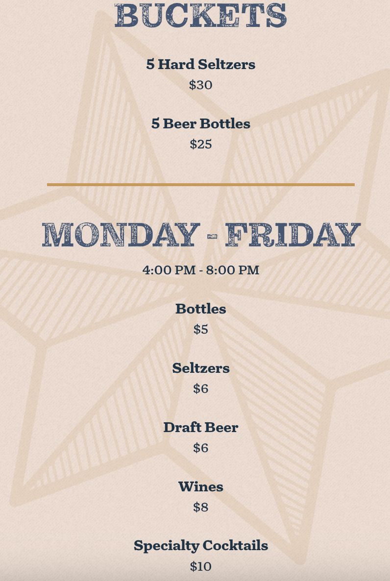 Drink Menu