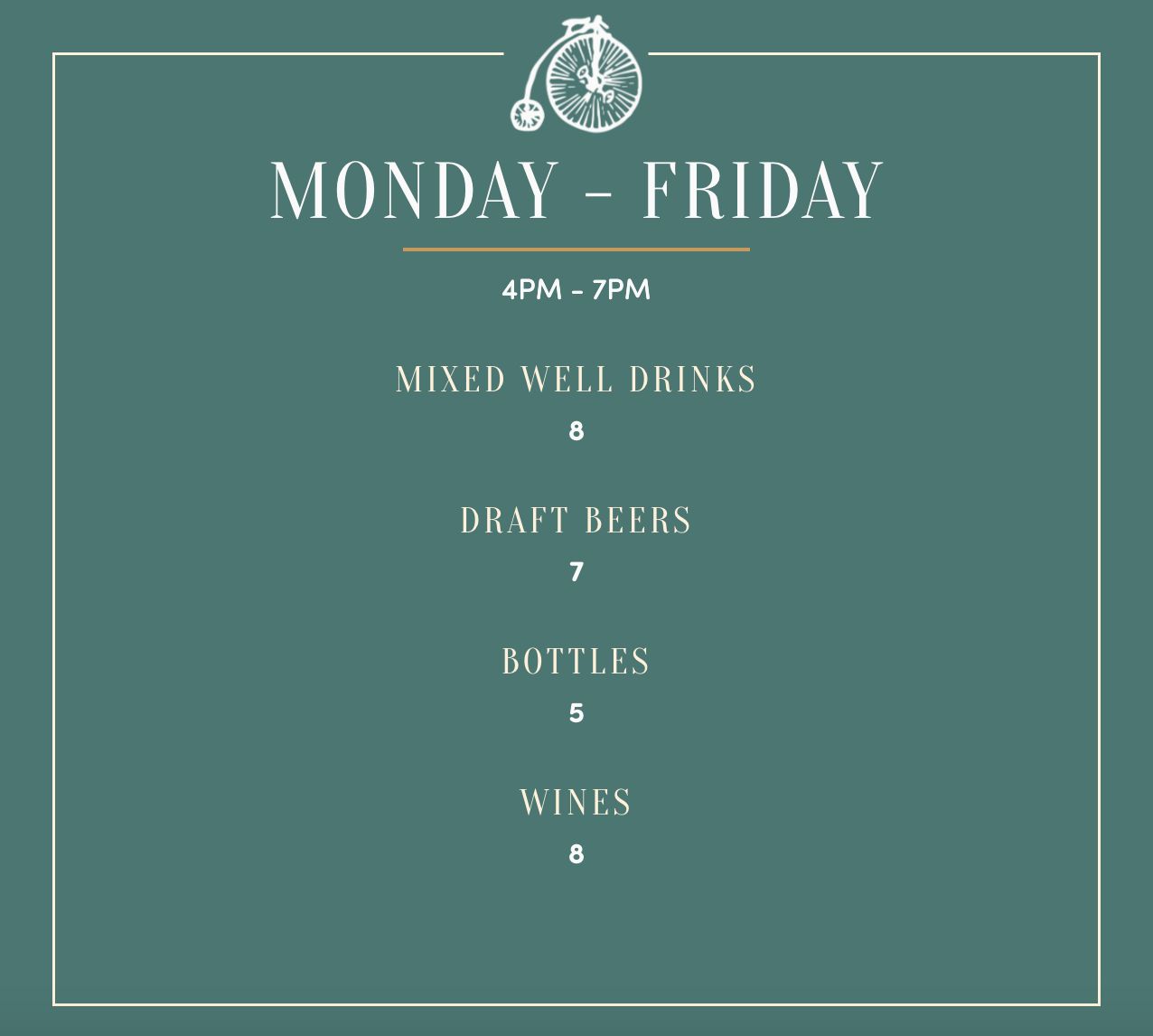 Drink Menu