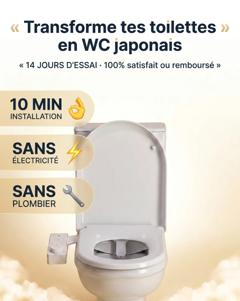 Kit toilette japonaise HydroPro-12, Maroc