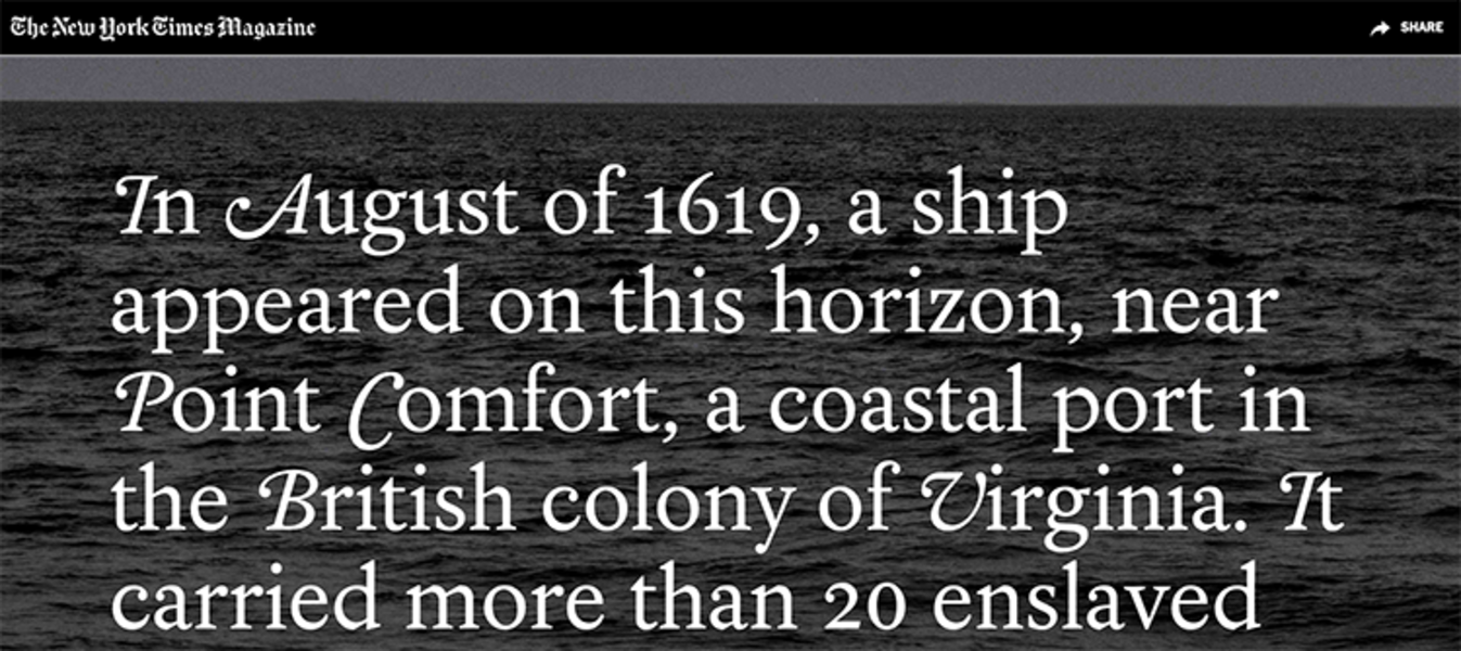 The Conservative 1619 Roy Edroso Breaks It Down