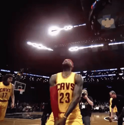 Lebron James Chalk Toss GIF