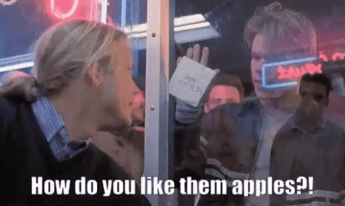 How Do You Like Them Apples Matt Damon GIF