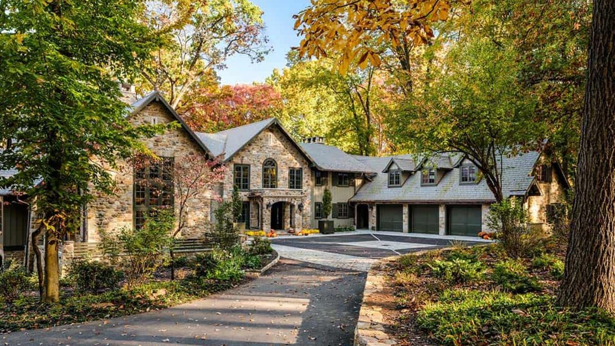 1970s Stone Home Revived Amid Pennsylvania Forest - stone home renovation