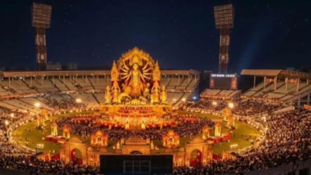 মহালয়ায় কলকাতার ইডেনের রঙিন শো হবে বৈশ্বিক
