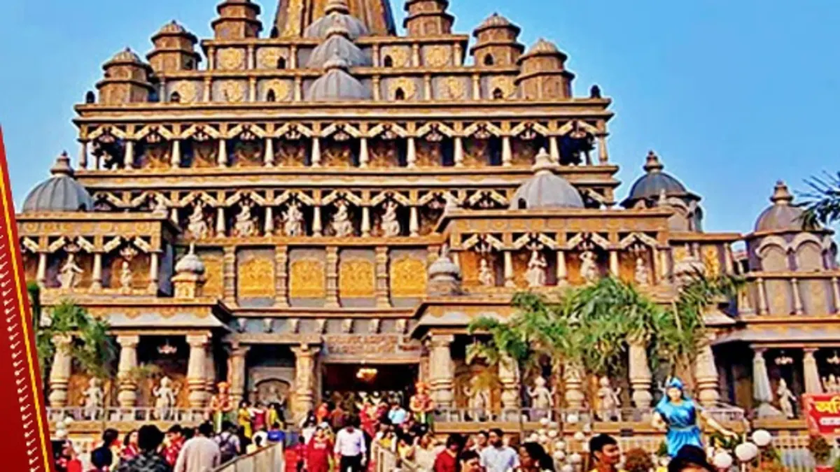 समुद्र में डूबी द्वारिका नगरी दिख रही शंकरपुर पूजा पंडाल से 