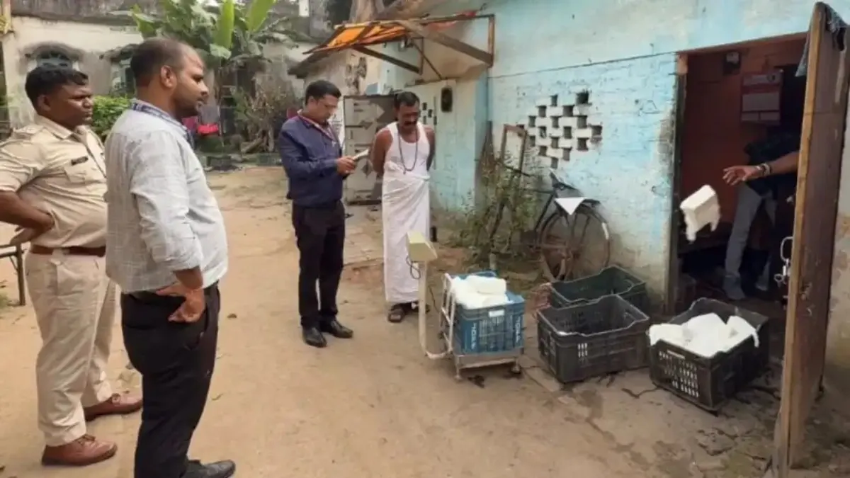 ধনাবাদে সিন্থেটিক পনির, চামড়া ট্যানিংয়ের রঙ মোমো, মাঞ্চুরিয়ান ও চ্যাটে