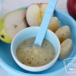 apple, kiwi, and pear baby food puree