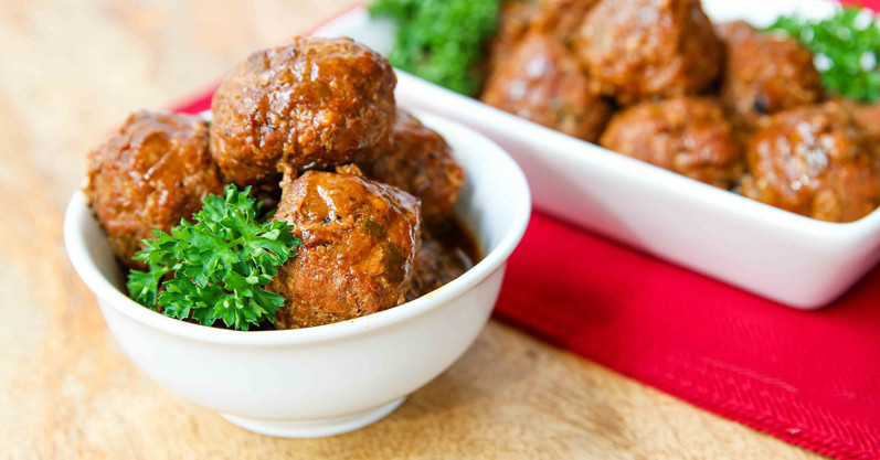 Paleo Apple Glazed Turkey Meatballs - Freezer Meal Recipe