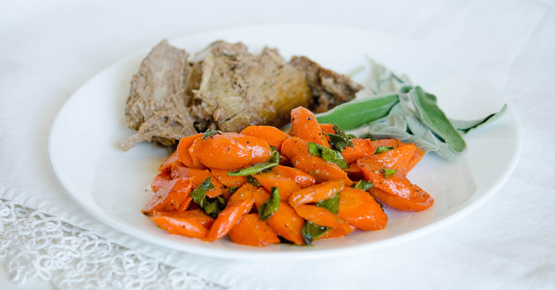Sautéed Carrots with Sage by Once A Month Meals