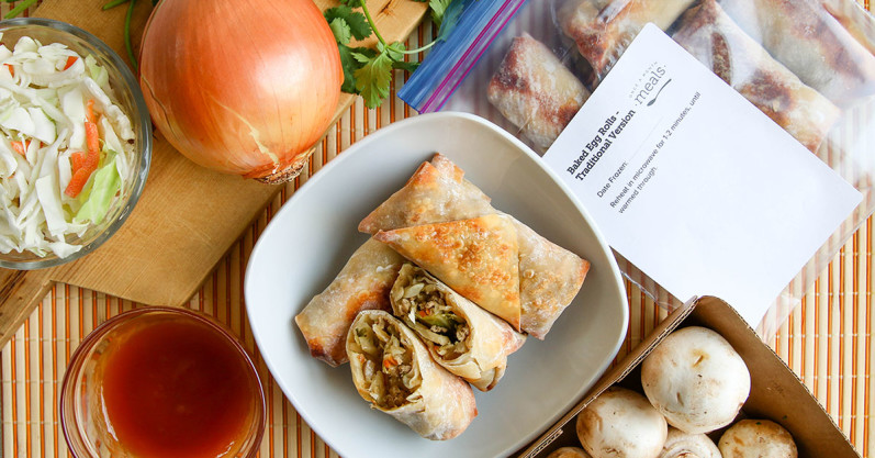 Baked Egg Rolls (Traditional) freezer meal recipe