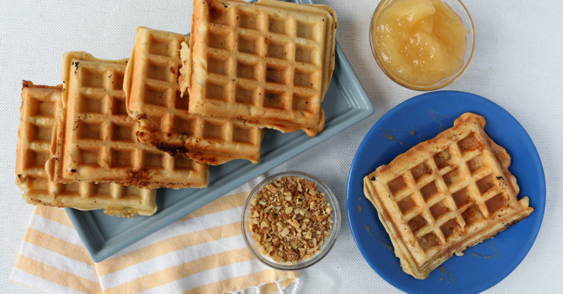 Apple Strudel Waffles