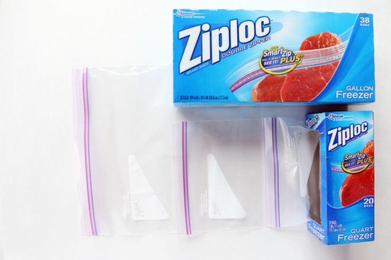 Ziploc Plastic Double Zipper Storage Bags 1 Gallon Clear Box Of 38