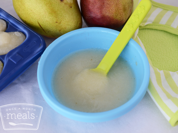 Pear Puree Baby Food