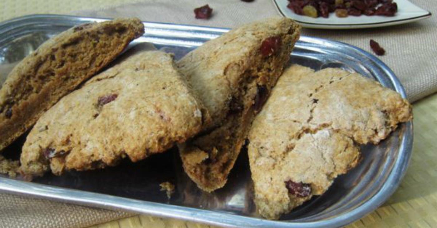 Healthy Pumpkin Cranberry Scones | Once A Month Meals