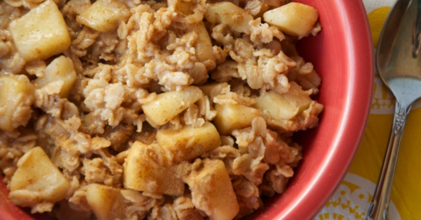 Family Friendly Apple Spice Oatmeal | Once A Month Meals