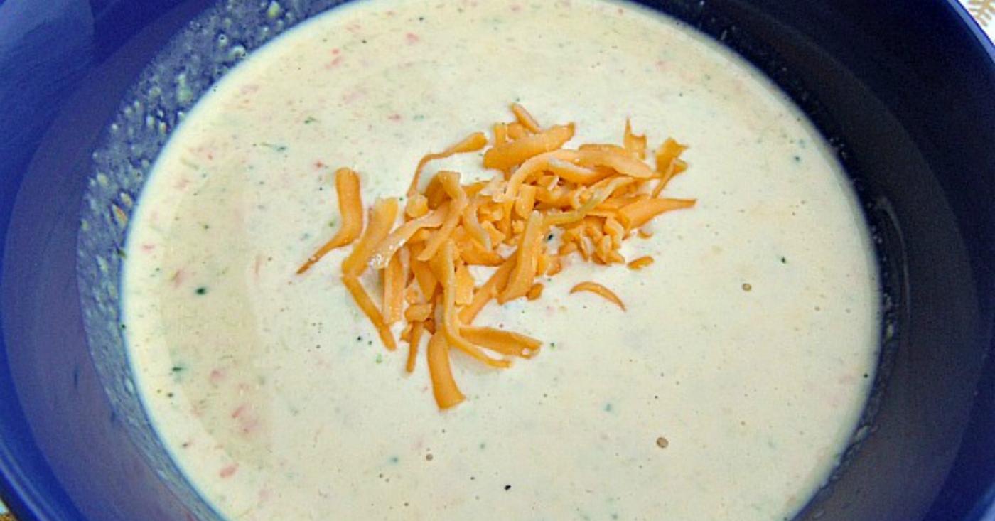 Freezer Friendly Broccoli Cheese Soup - Lunch Version