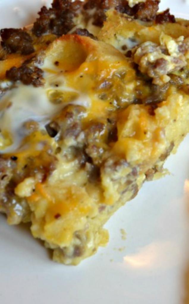 Waffle Breakfast Casserole | Once A Month Meals