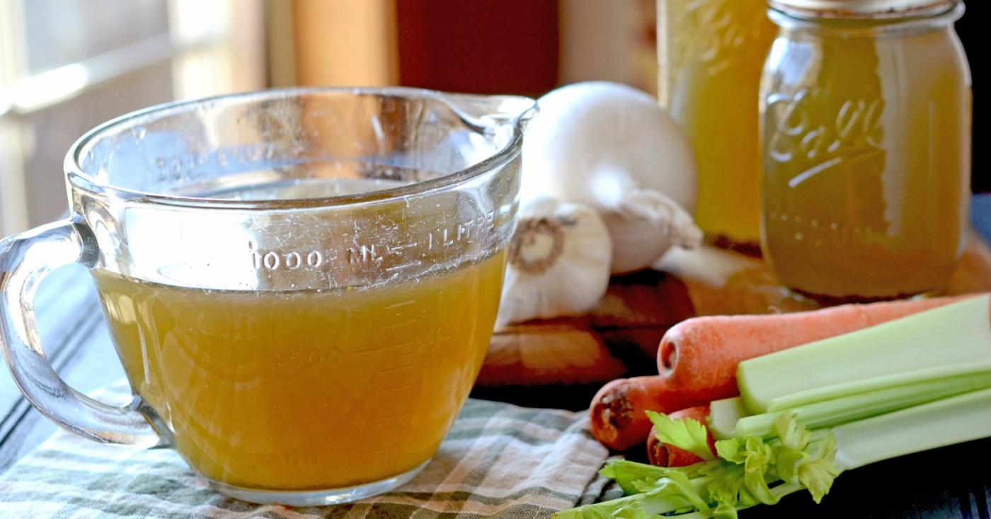 Homemade Chicken Stock freezer meal recipe