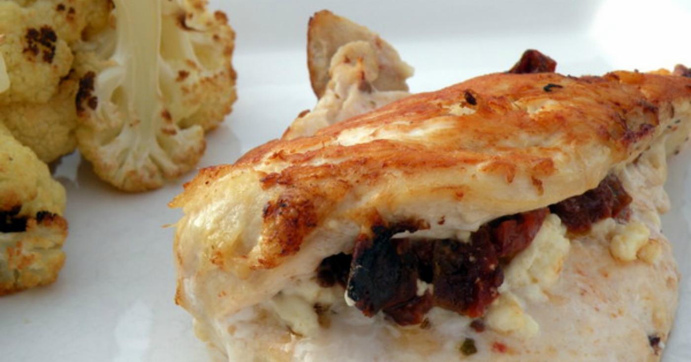 Sundried Tomato and Goat Cheese Stuffed Chicken Dump and Go Dinner