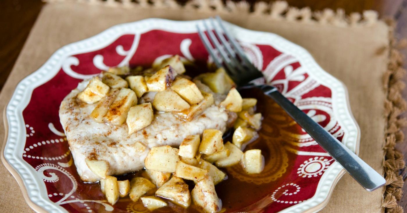 Gluten Free Dairy Free Pork Chops and Apples Once A Month Meals