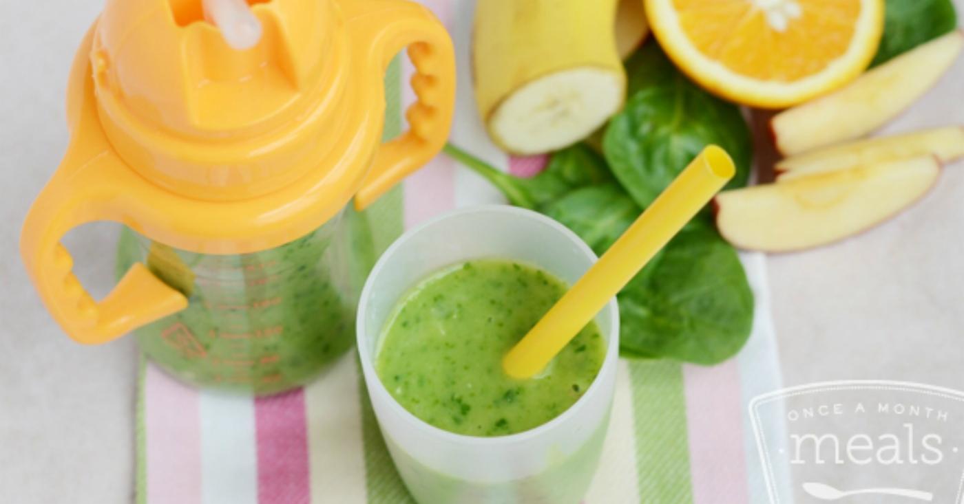 Green Supreme Smoothie freezer meal recipe