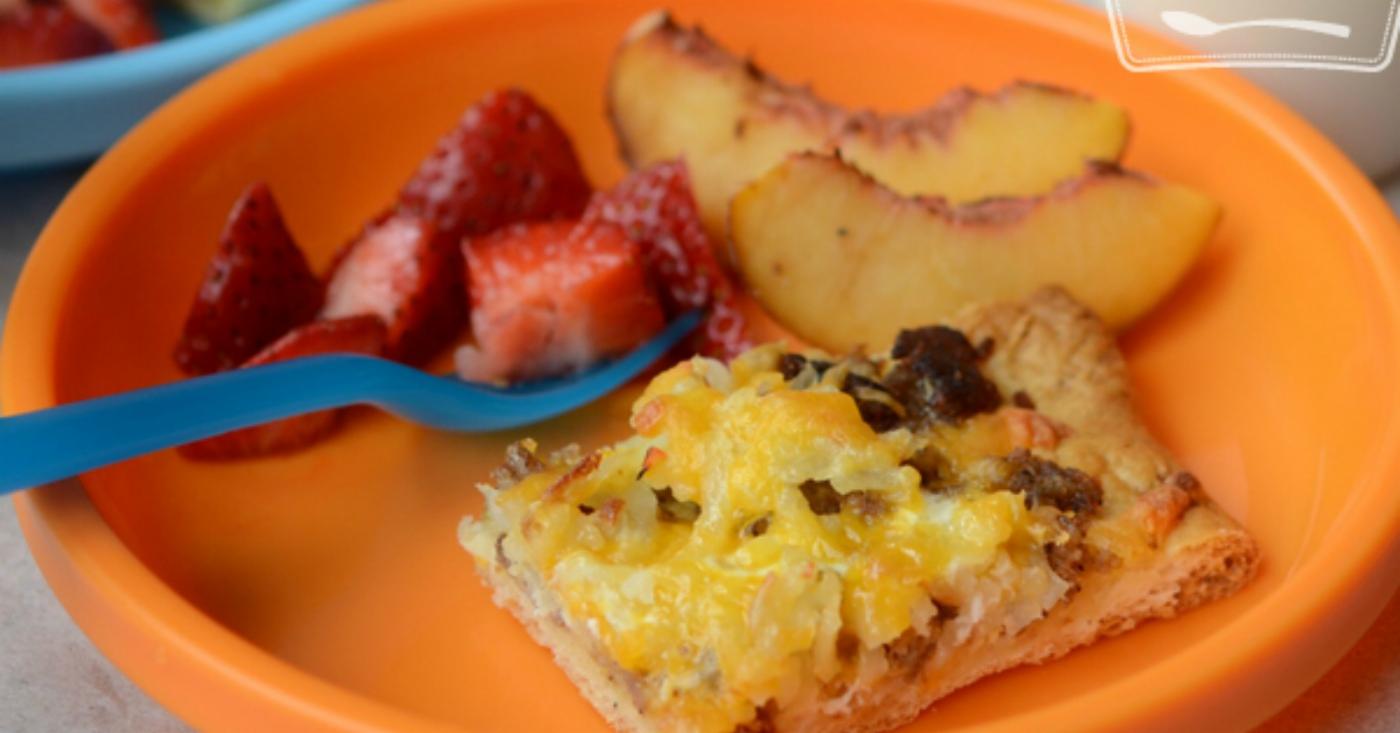 Toddler Breakfast Pizza