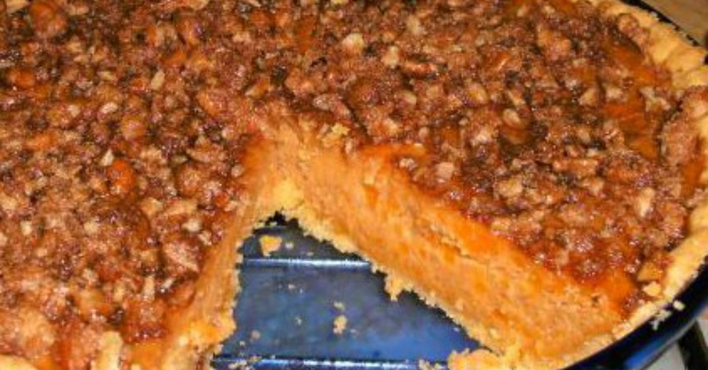 Sweet Potato Streusel Pie