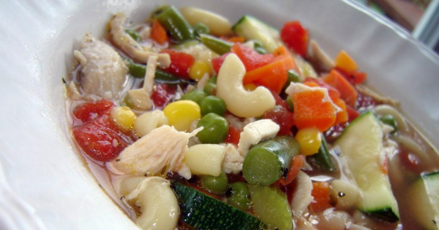 Healthy Vegetable Minestrone Soup - Lunch Version | Once A Month Meals