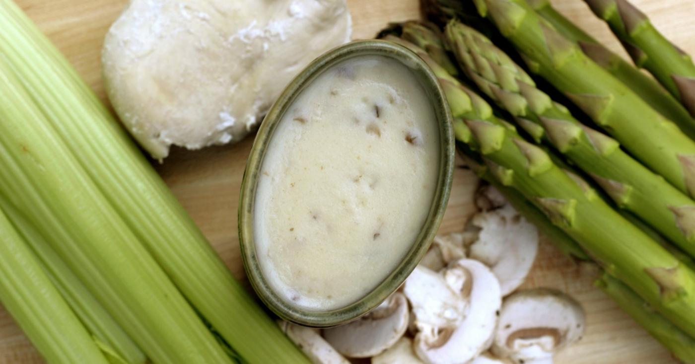 Homemade Vegan Cream of Mushroom Soup | Once A Month Meals