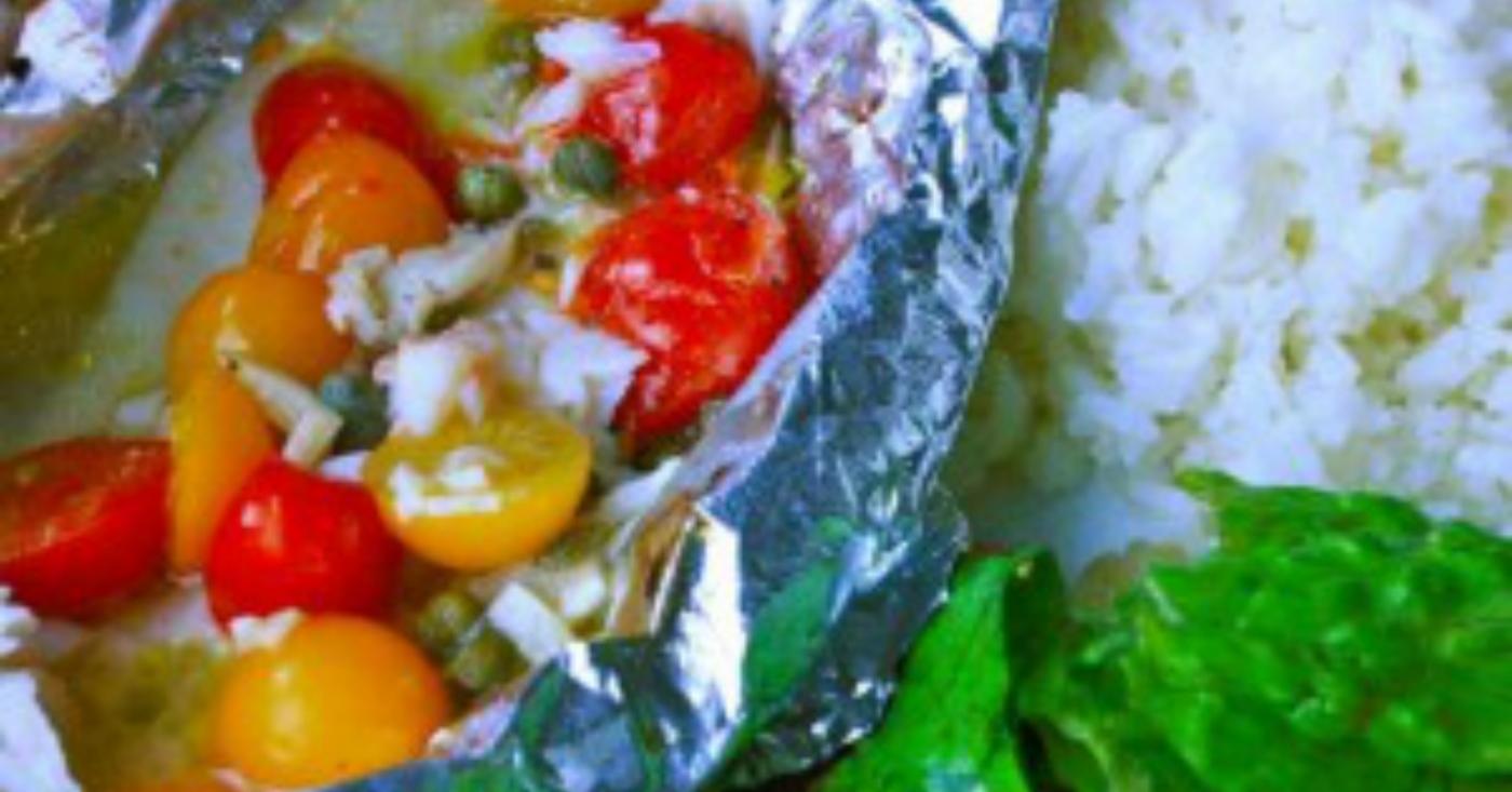 Lemon Caper Tilapia Packets - Dump and Go Dinner