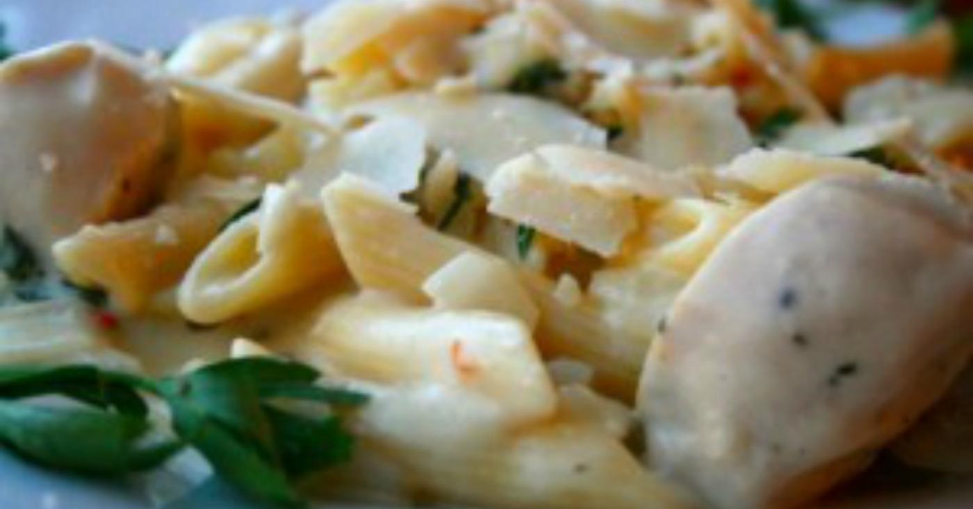 White Cheddar Chicken Pasta | Once A Month Meals