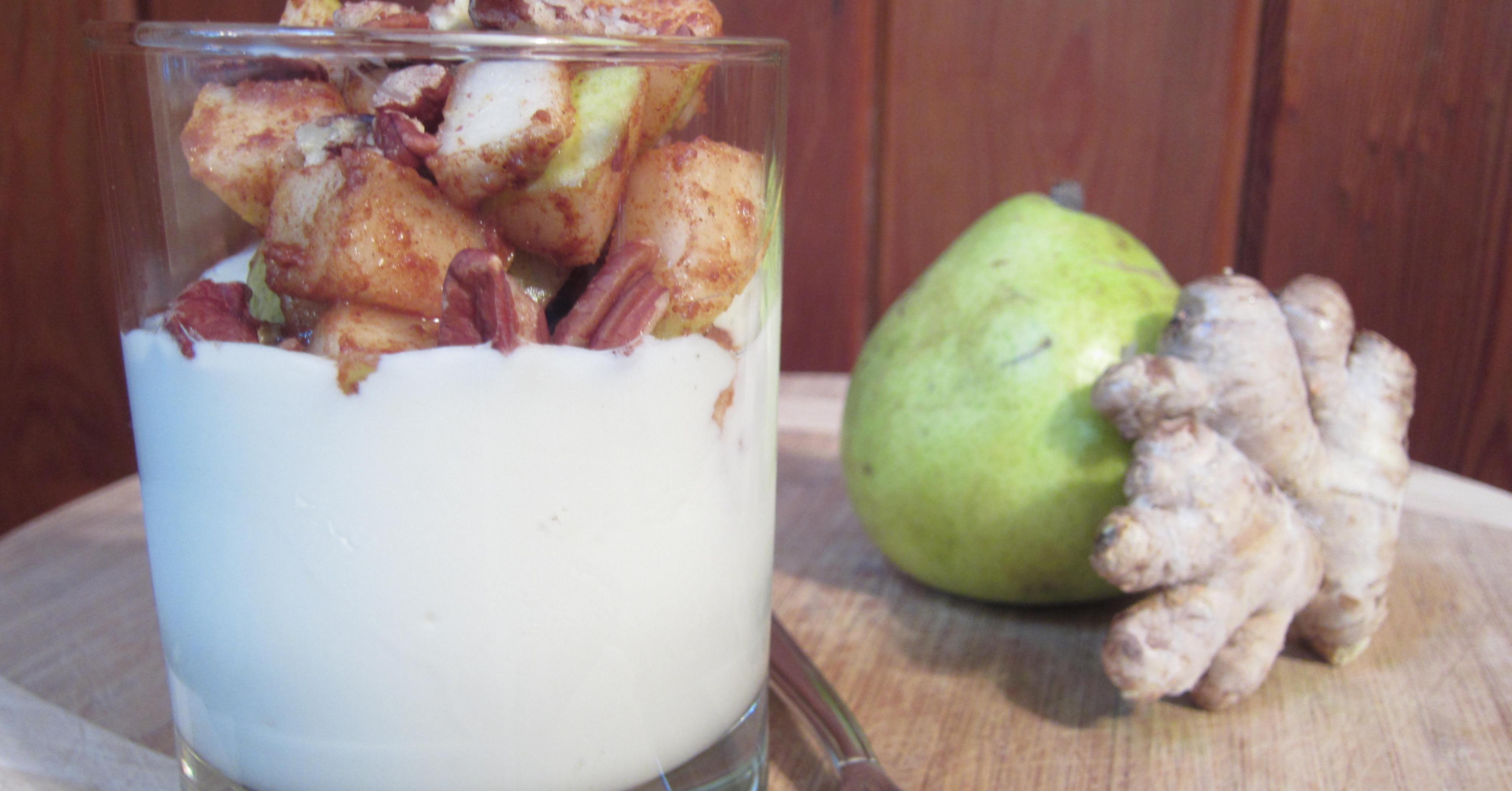 Ginger Yogurt Parfaits with Cinnamon Pear Once A Month Meals