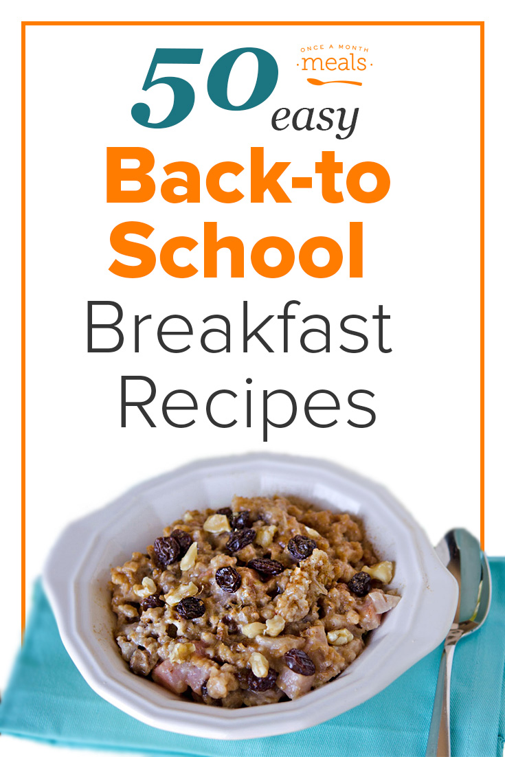 50 Easy Back-to-School Breakfast Freezer Recipes that are quick and easy - get out the door healthy and happy!