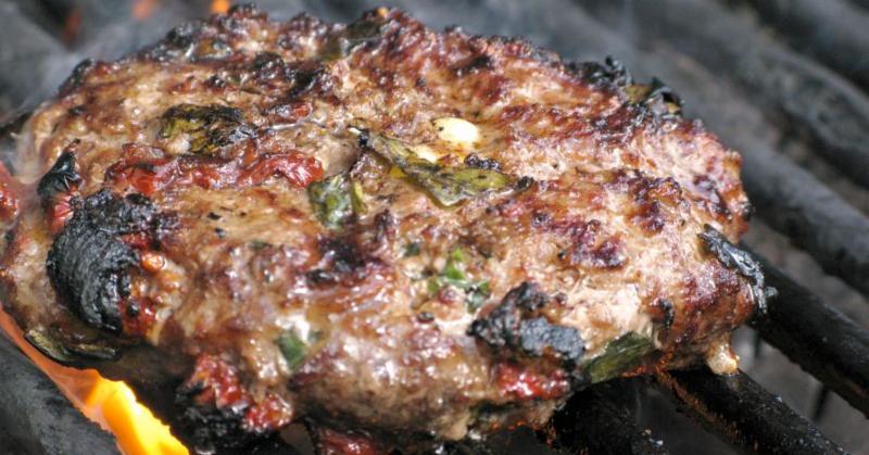 Tomato Basil Hamburgers - Dump and Go Dinner | Once A Month Meals