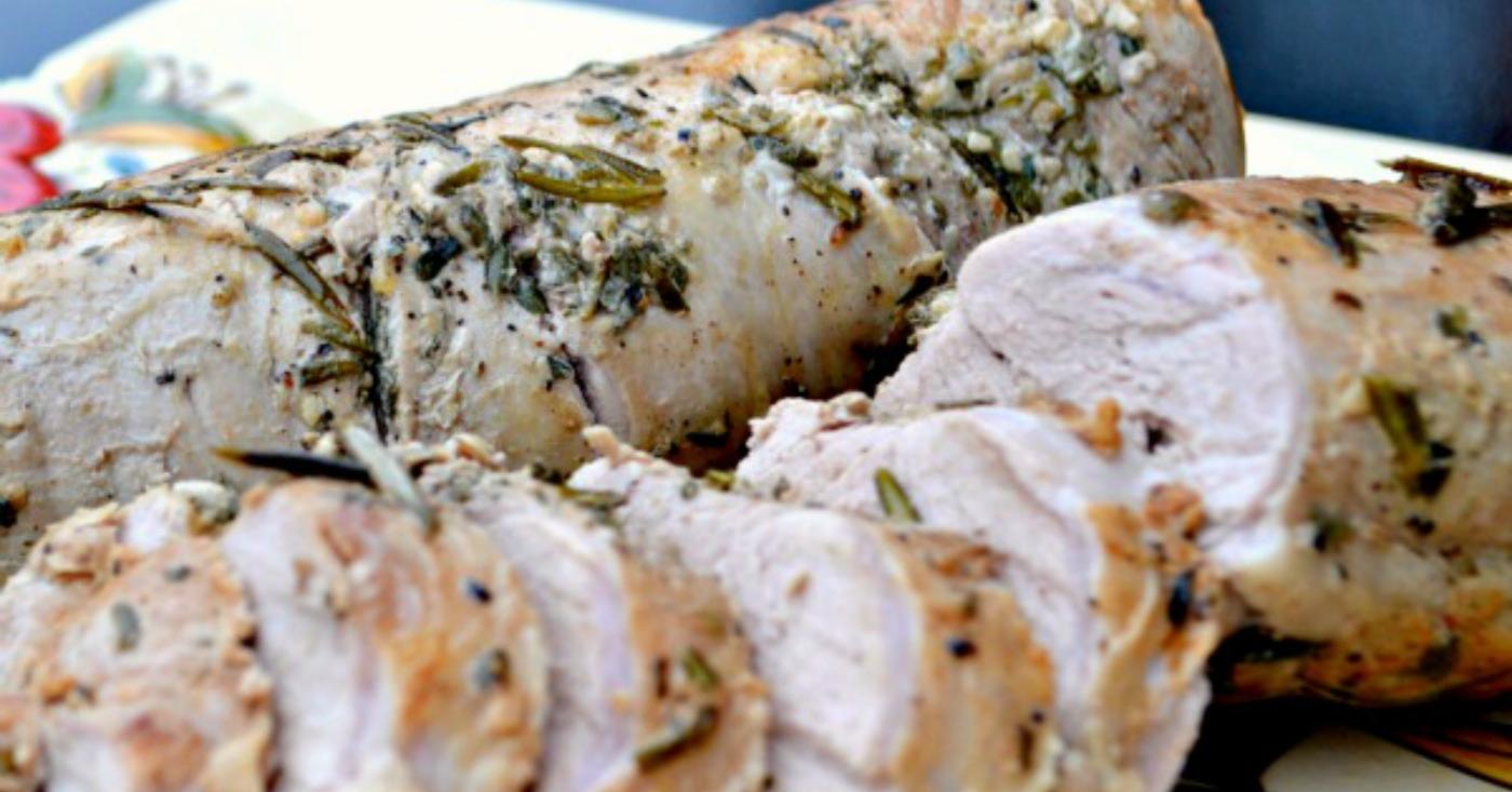 Garlic Herb Crusted Pork Tenderloin Lunch Version Once A Month Meals