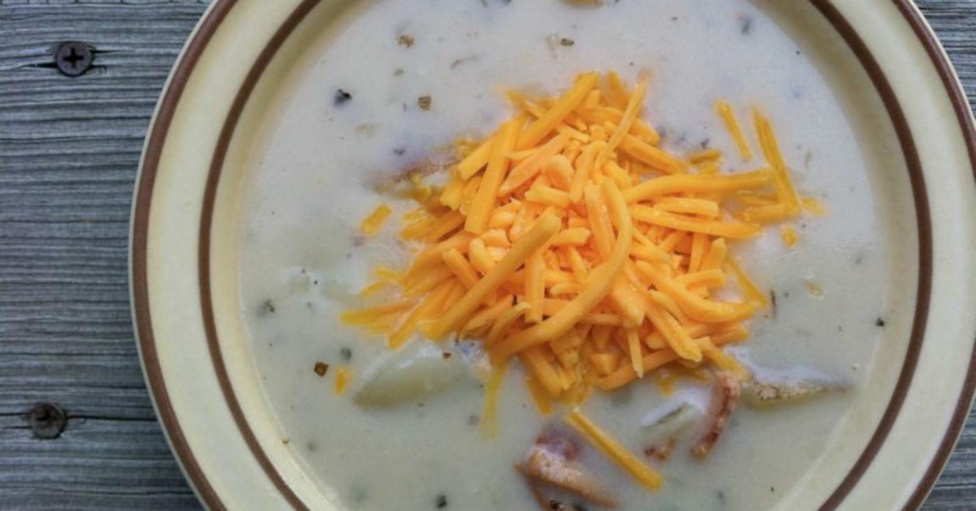 Slow Cooker Potato Soup - Lunch Version