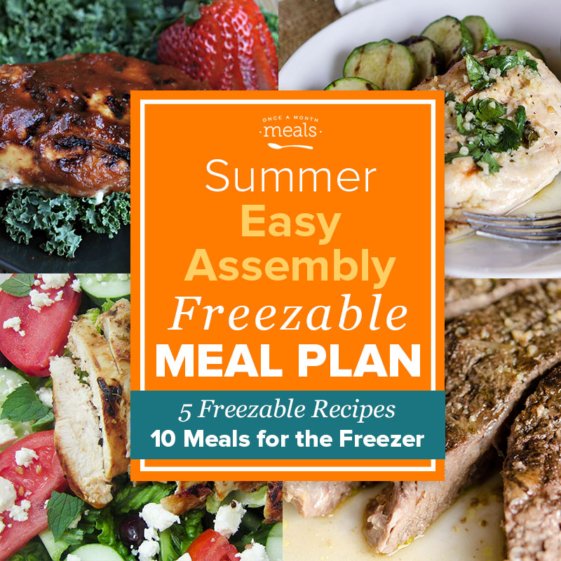 Summer Traditional Dump and Go Mini Freezer Meal Plan Vol. 1 | Once A ...