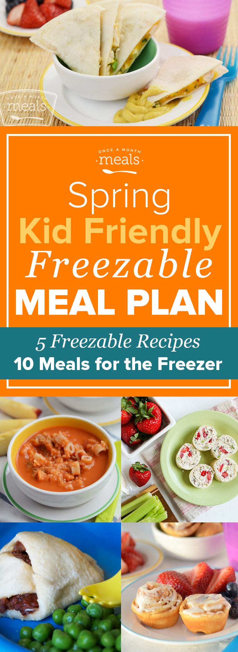 Spring Kids Mini Freezer Meal Plan Vol. 1 | Once A Month Meals