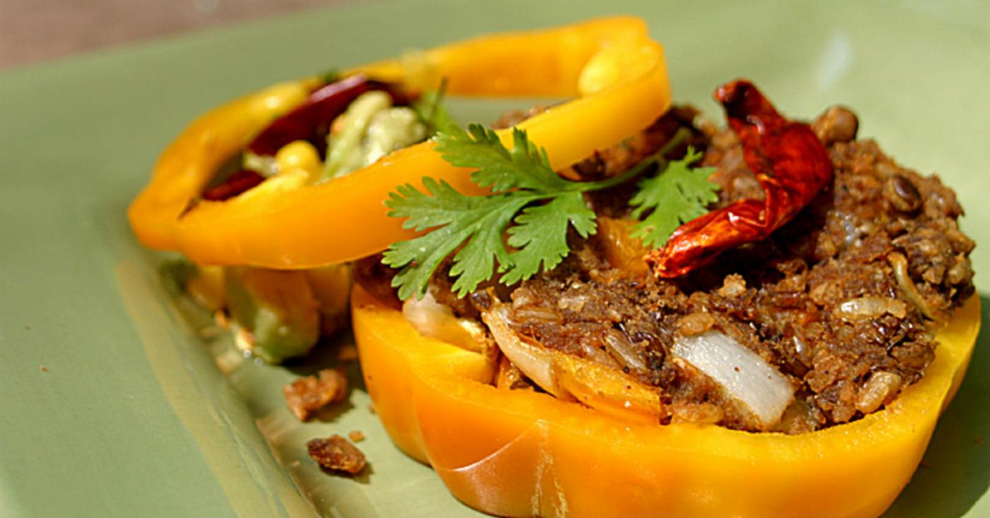 Zesty Cinco De Mayo Vegan Fajita Burgers - Dump and Go Dinner | Once A Month Meals