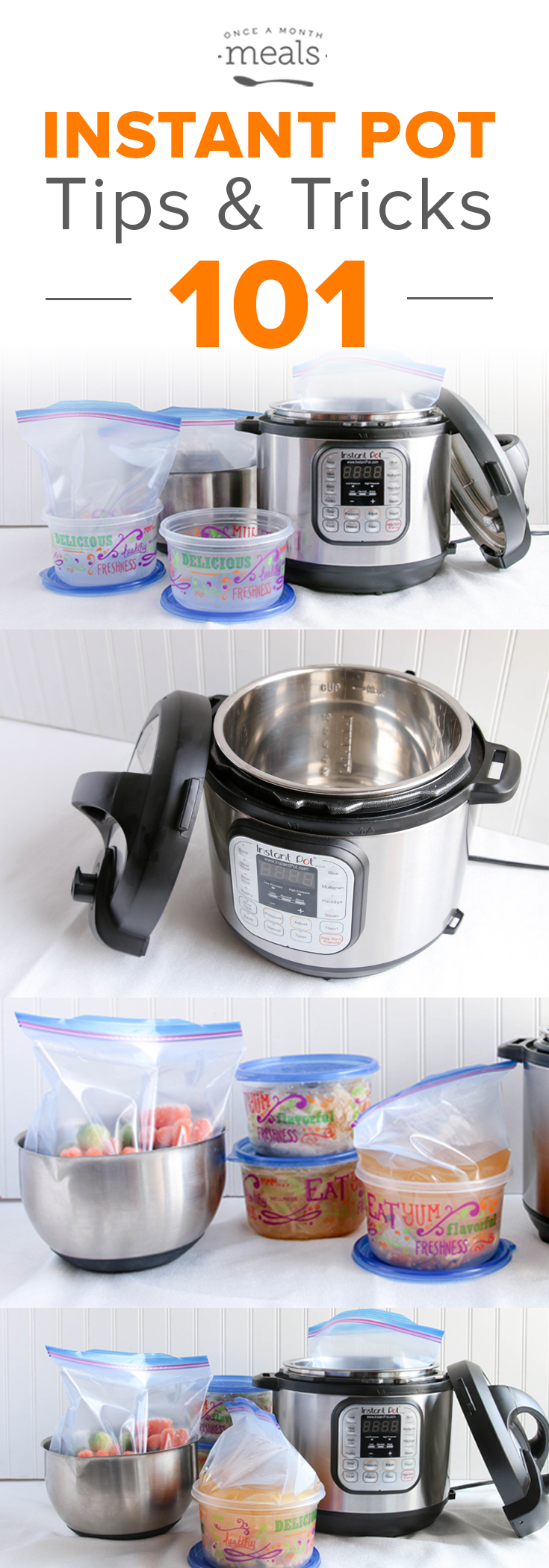 We are sharing our best Instant Pot tips and tricks including how to cook your freezer meals from frozen in the Instant Pot!