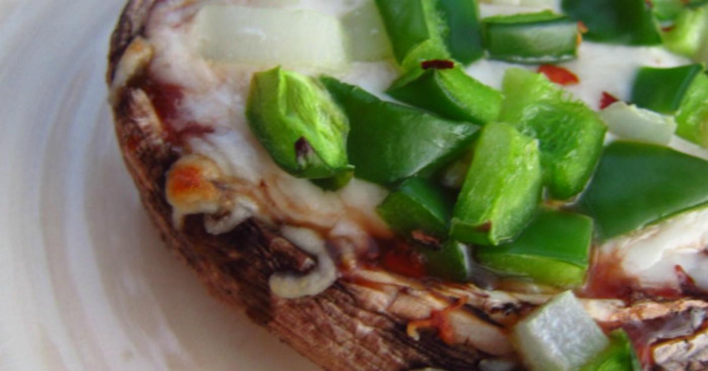 Stuffed Portobello Pizza | Once A Month Meals