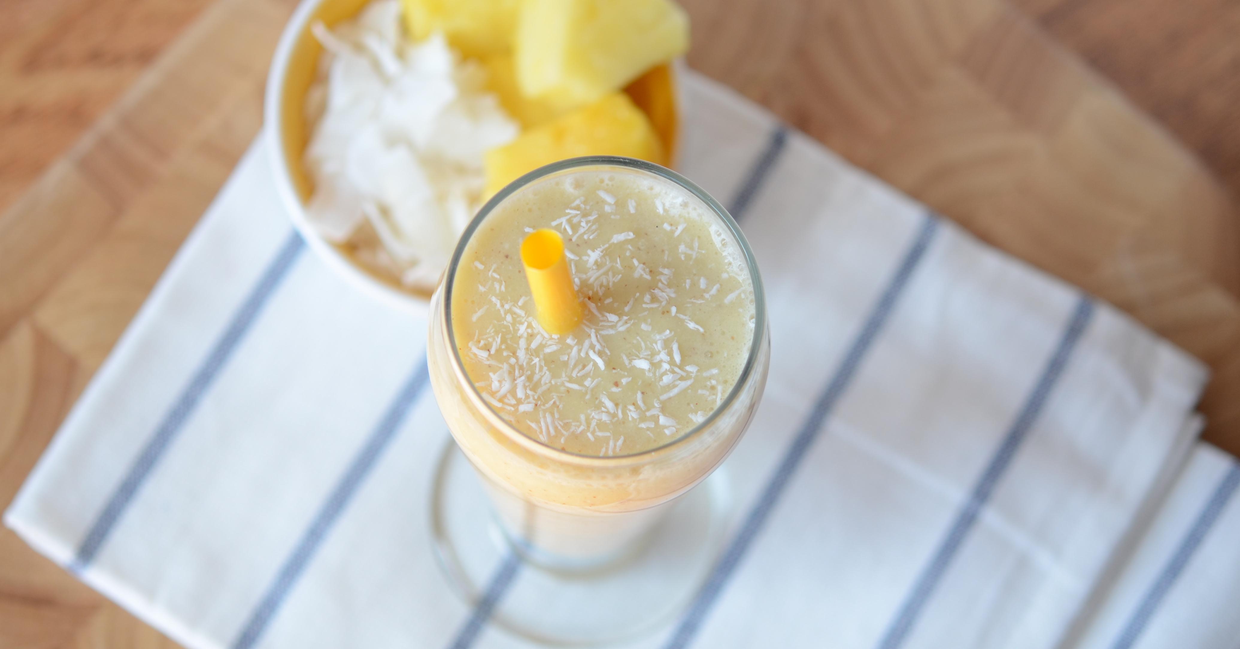 Vegan Pina Colada Smoothie | Once A Month Meals