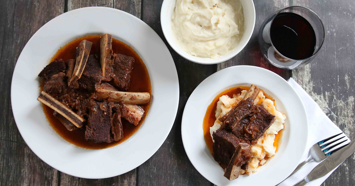 Tender Braised Short Ribs - Dump and Go Dinner | Once A Month Meals