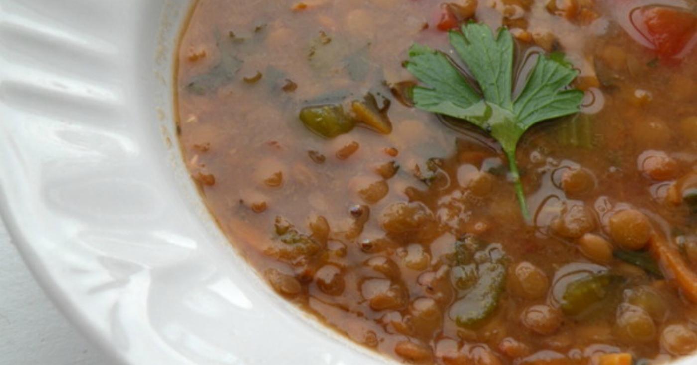 Instant Pot Lentil Soup - Lunch Version | Once A Month Meals