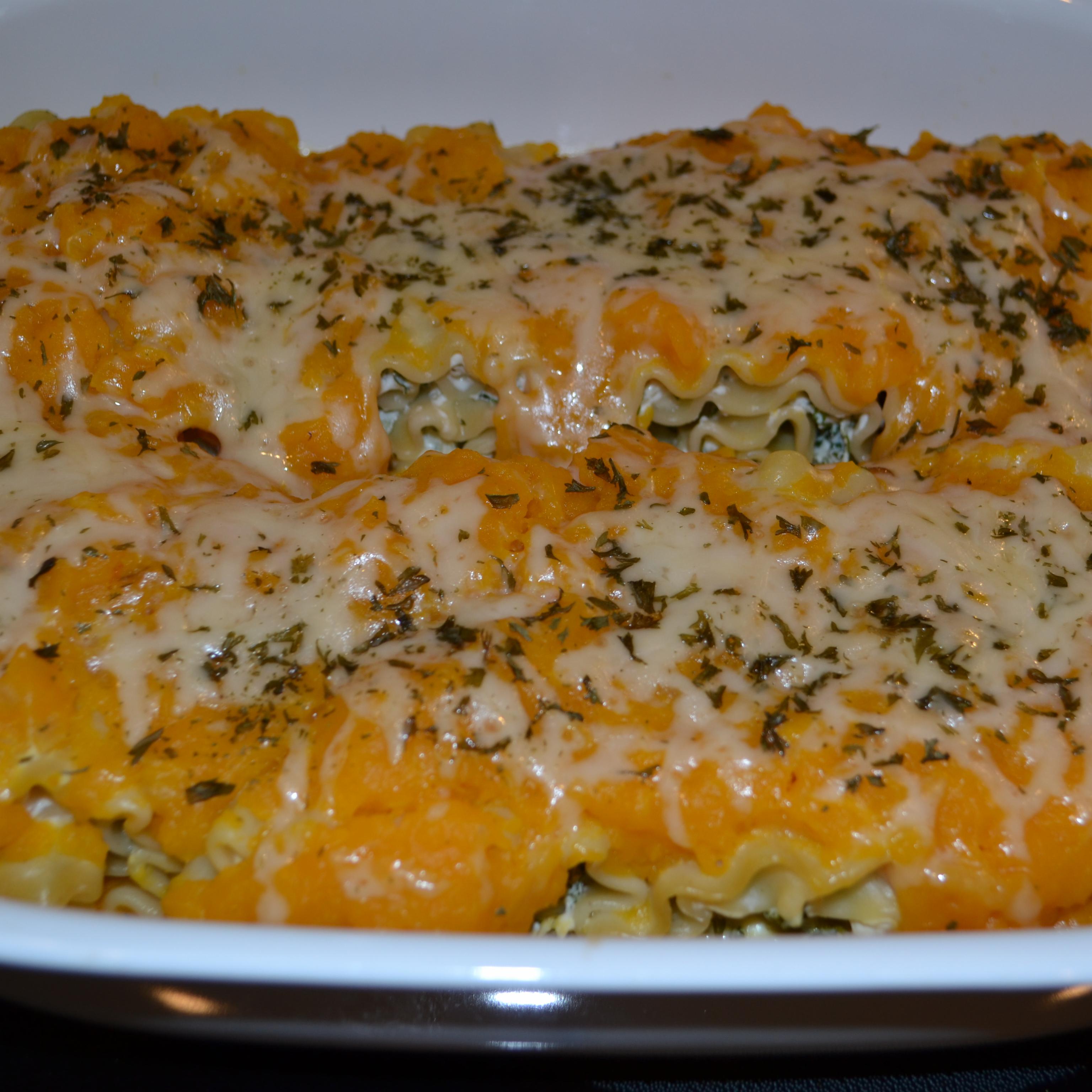Instant Pot Butternut Squash and Spinach Lasagna Rolls Ready to Eat