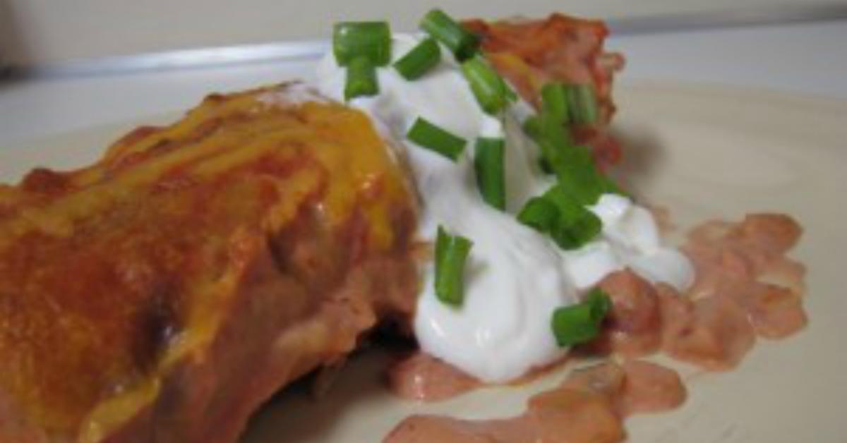 Chicken Asparagus and Black Bean Enchiladas Once A Month Meals