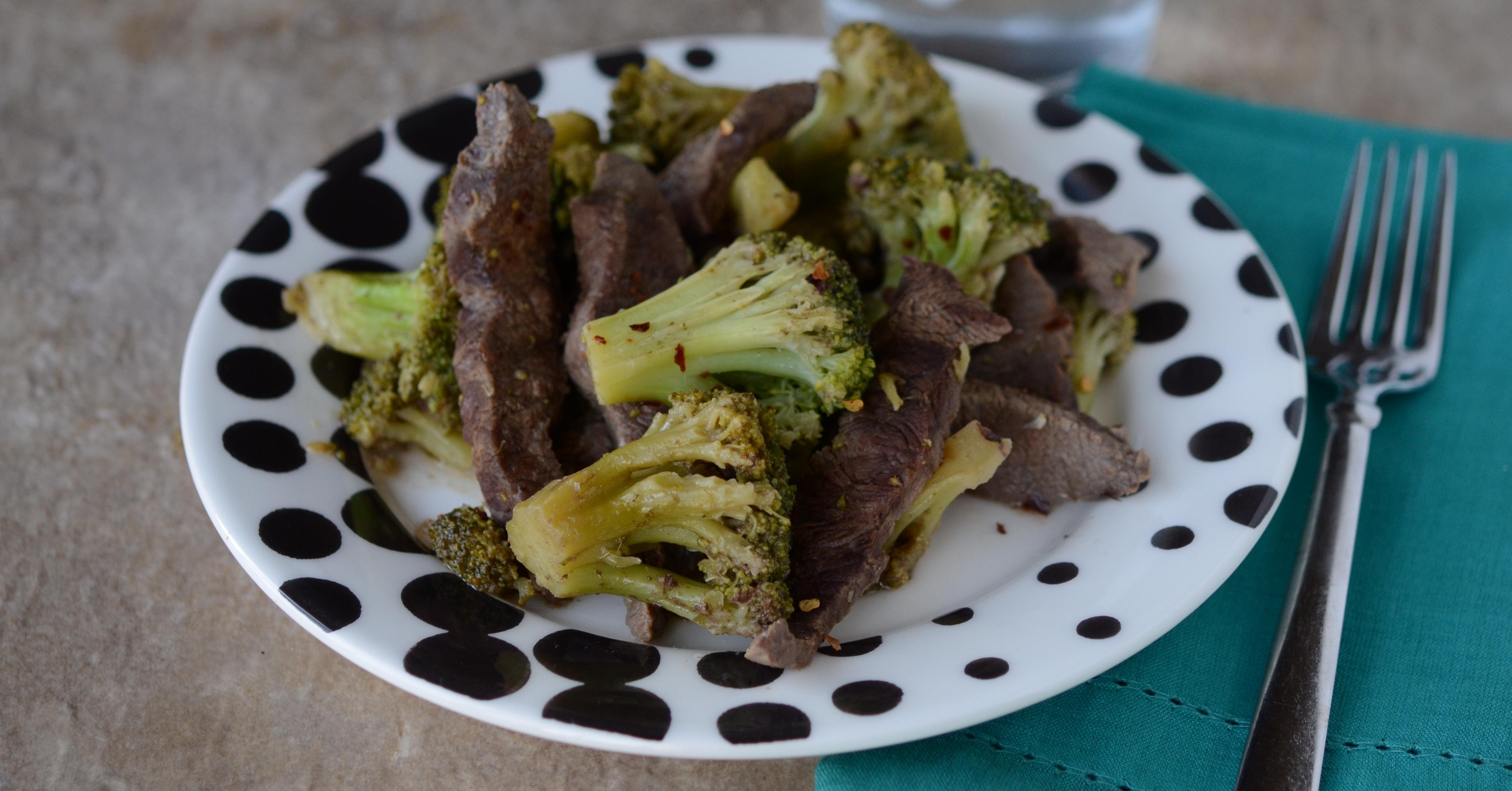 Spicy Beef and Broccoli - Dump and Go Dinner | Once A Month Meals
