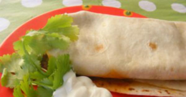 Chicken Burritos - Lunch Version | Once A Month Meals