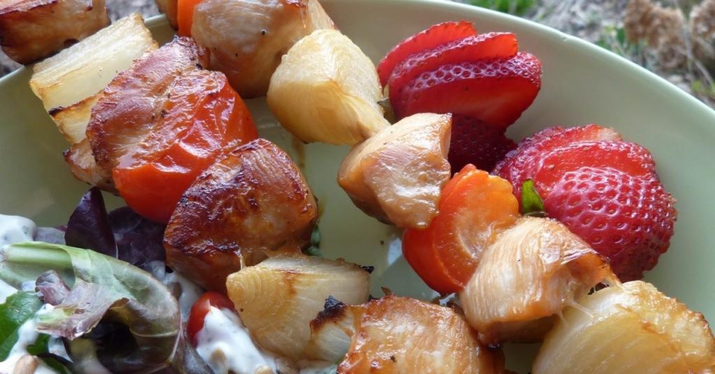 Gluten Free Dairy Free Honey Chicken Skewers - Dump and Go Dinner