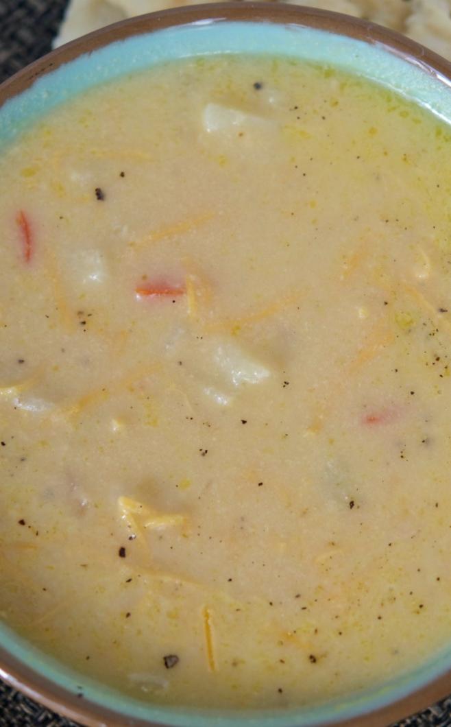 Instant Pot Cheesy Potato Soup - Dump and Go Dinner | Once A Month Meals